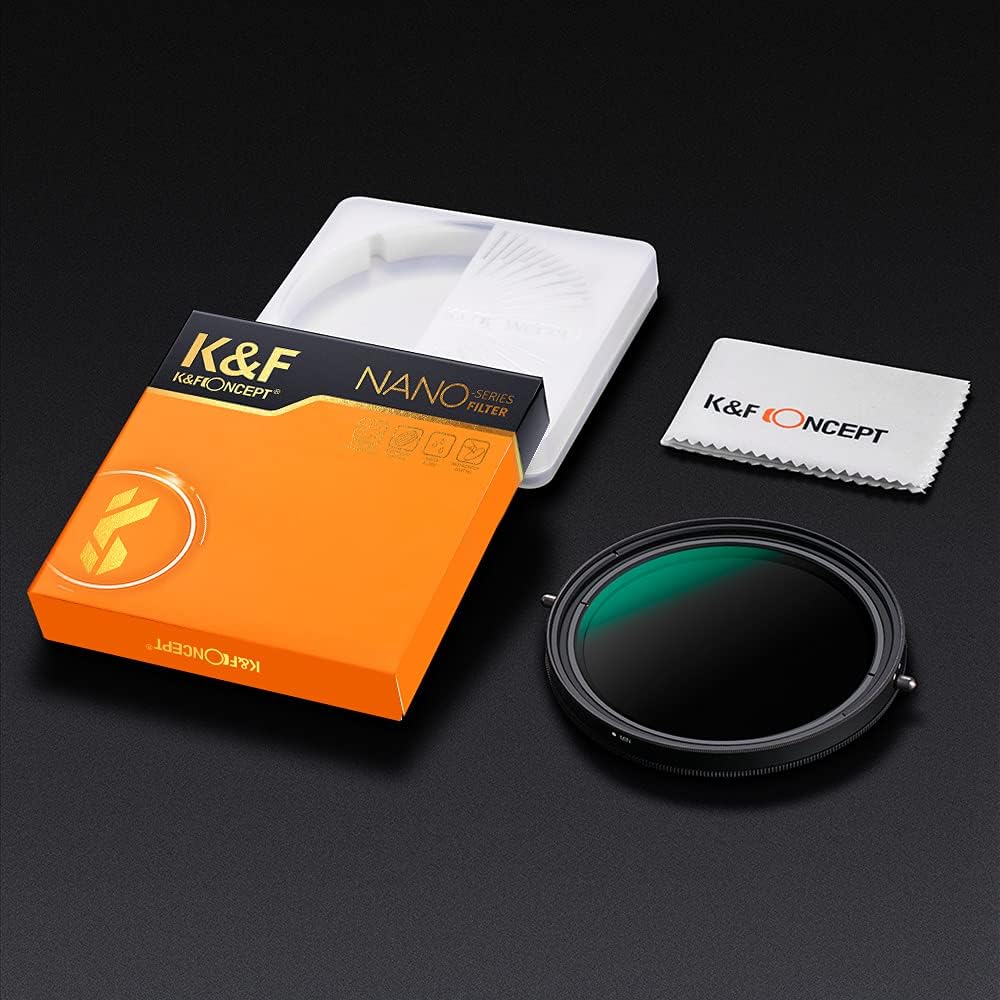 52mm Variable Fader ND2-ND32 ND Filter and CPL Circular Polarizing Filter 2 in 1 Pack of 2 U811
