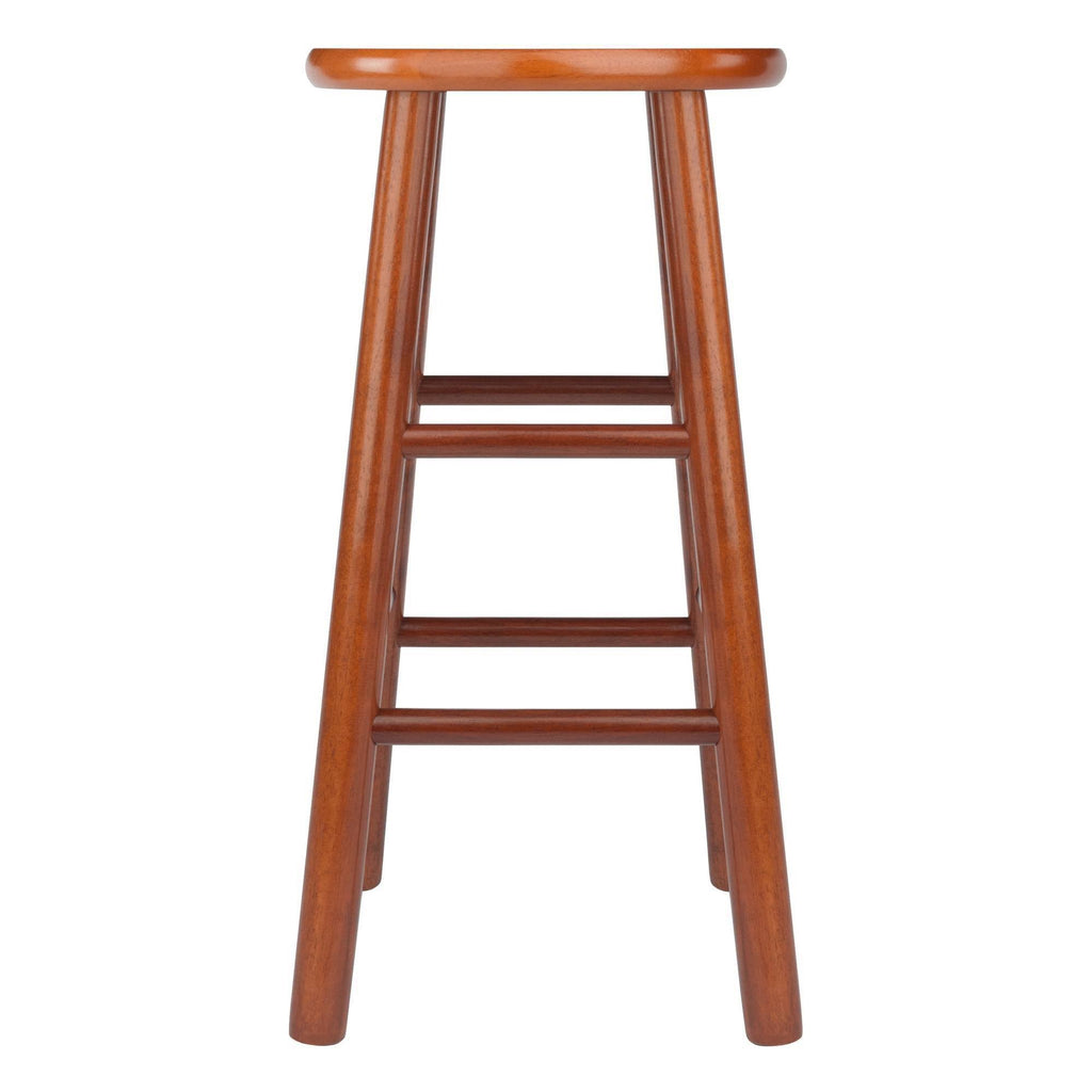 Cherry 24x22 Stool with Beveled Seat, Set of 2 O45066
