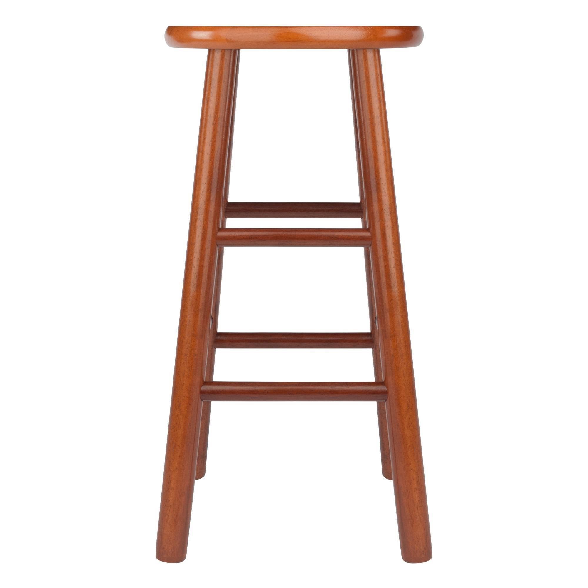 Cherry 24x22 Stool with Beveled Seat, Set of 2 O45066