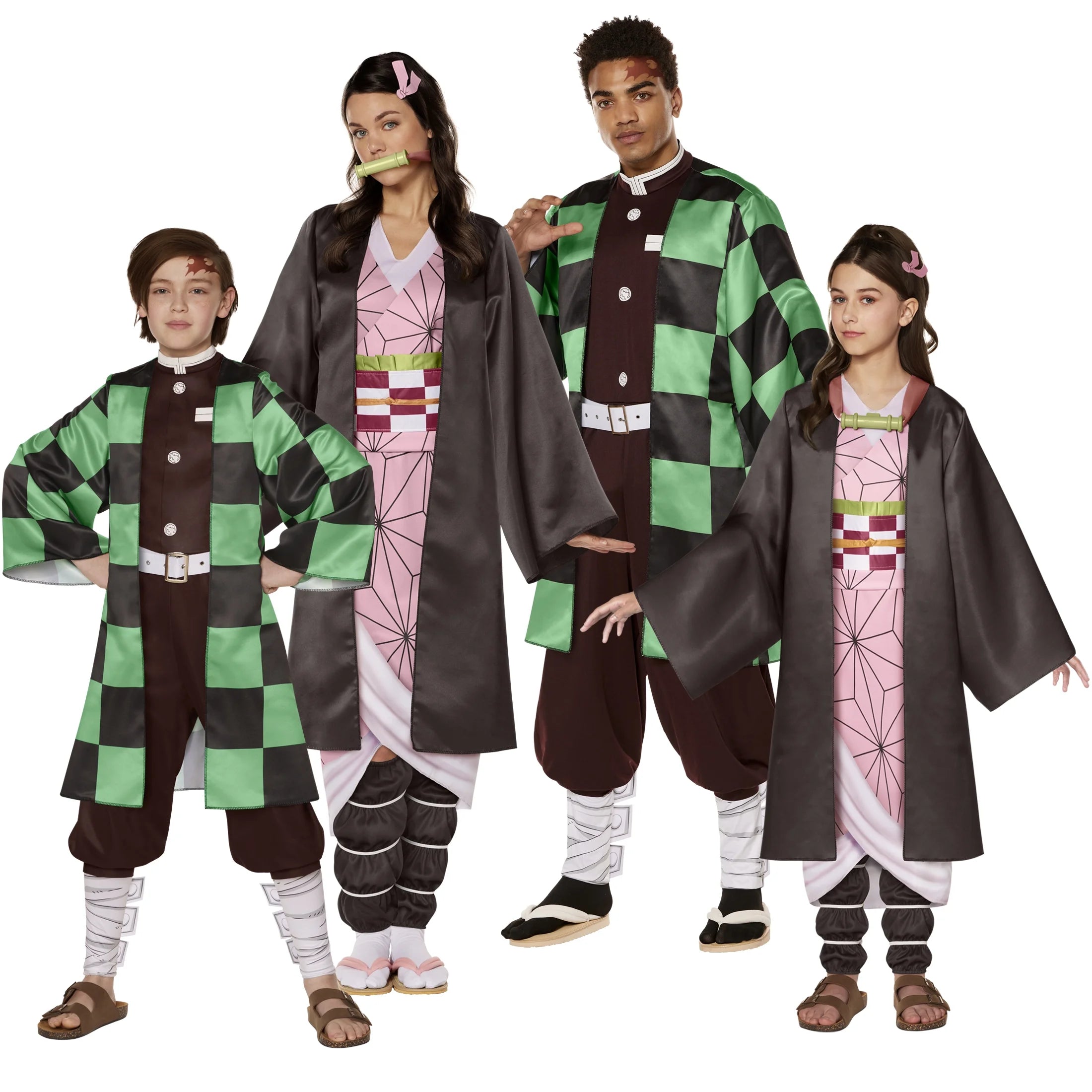 Demon Slayer Nezuko Halloween Costume Female Adult Multi-Color Y6524