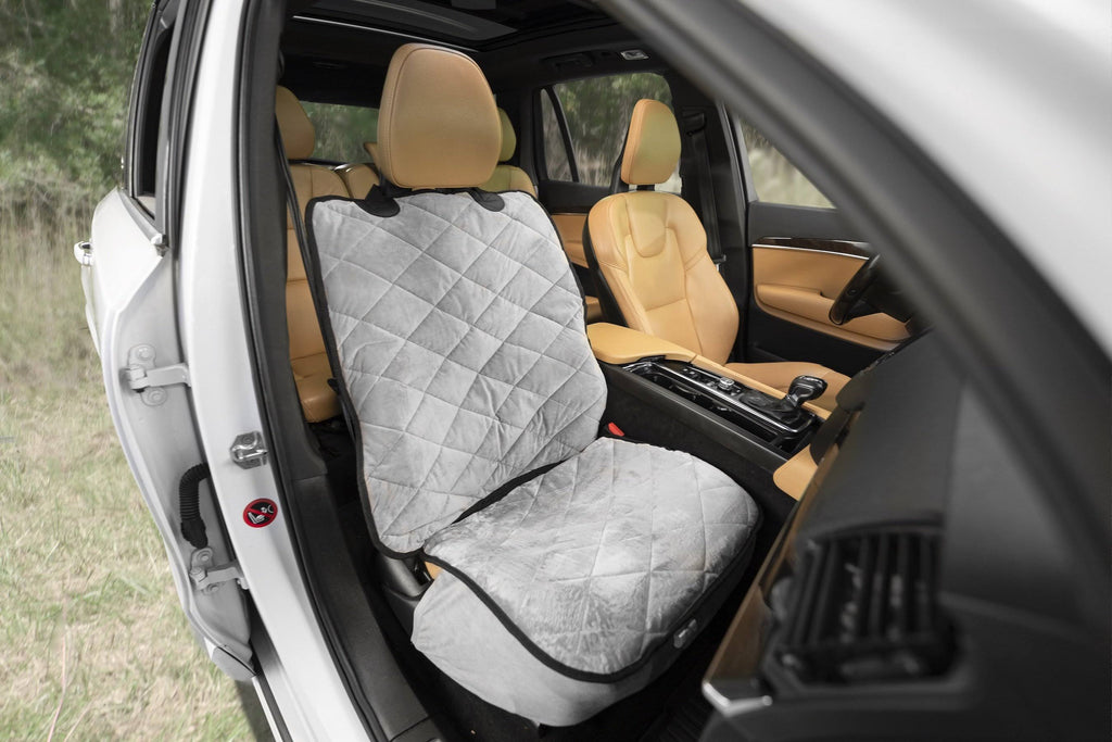 Charcoal Velvet Bucket Front Seat Cover A7459