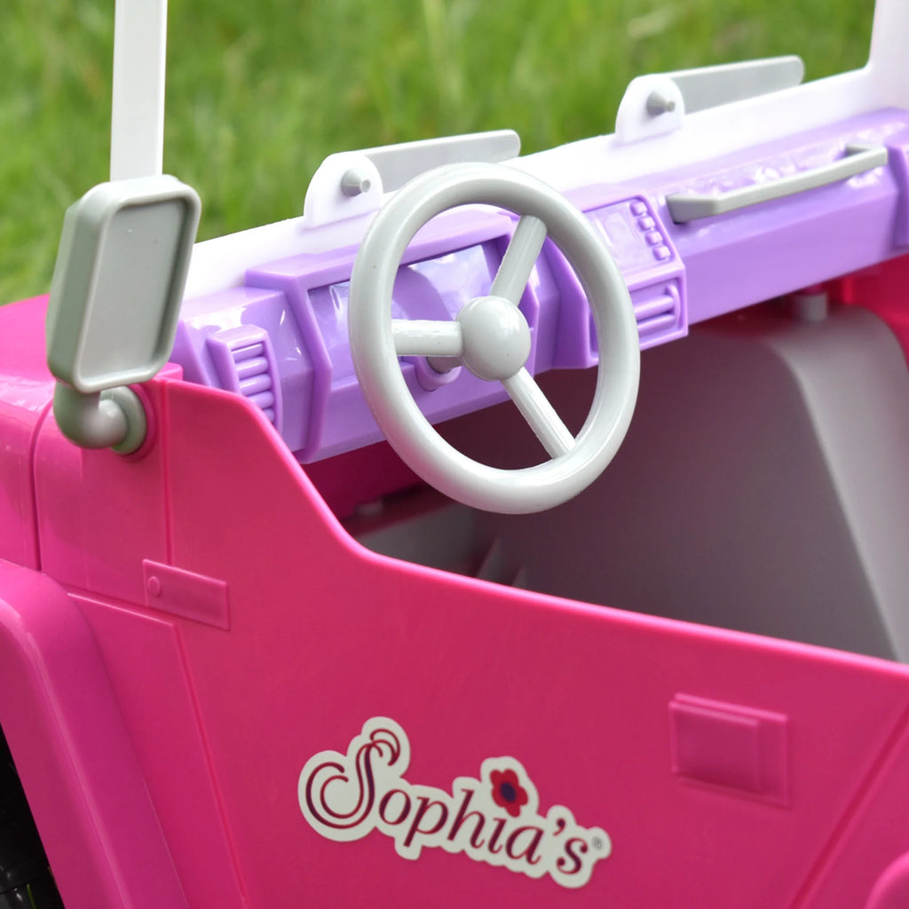 4 x 4 Hot Pink Beach Cruiser Truck for 18" Dolls Y51404