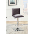 Grey Velvet Padded Barstool W29508