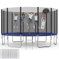 16Ft Trampoline with Safety Enclosure Net & Ladder R338786