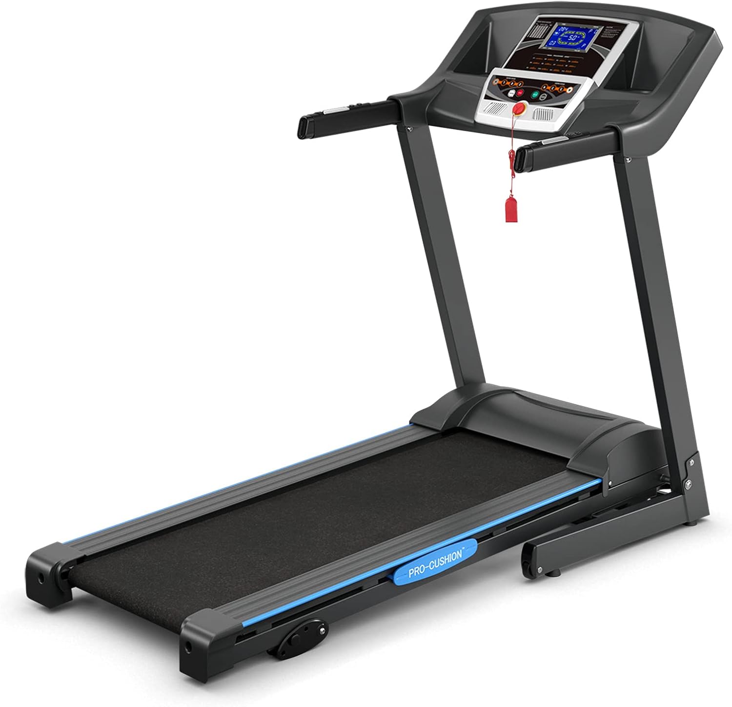 Folding Treadmill with 12 Preset Program and LCD Monitor Y1710