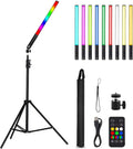 Handheld LED Video Light with Tripod & Remote Control, Pack of 2 D84234