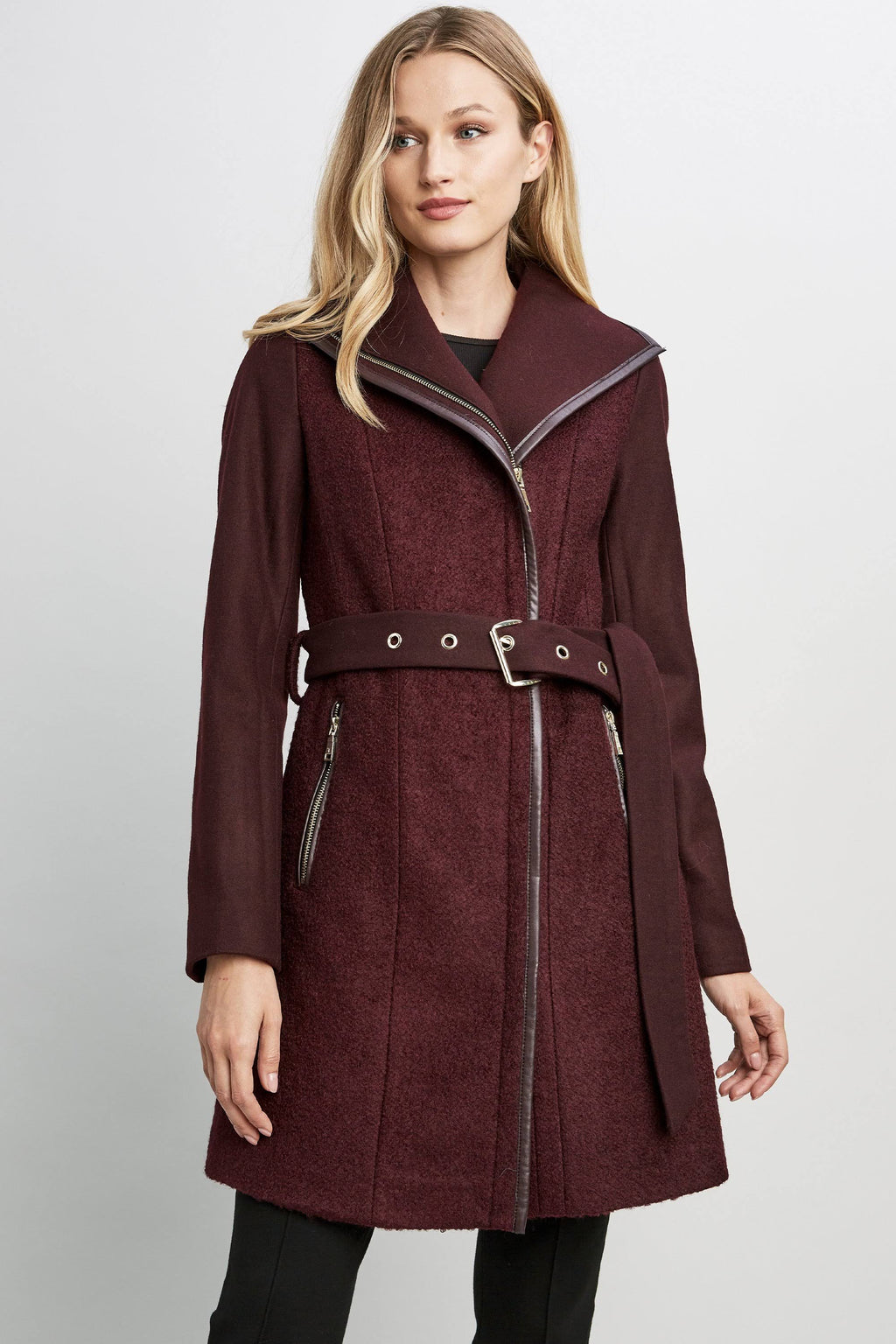 Wool-Blend Coat J14202