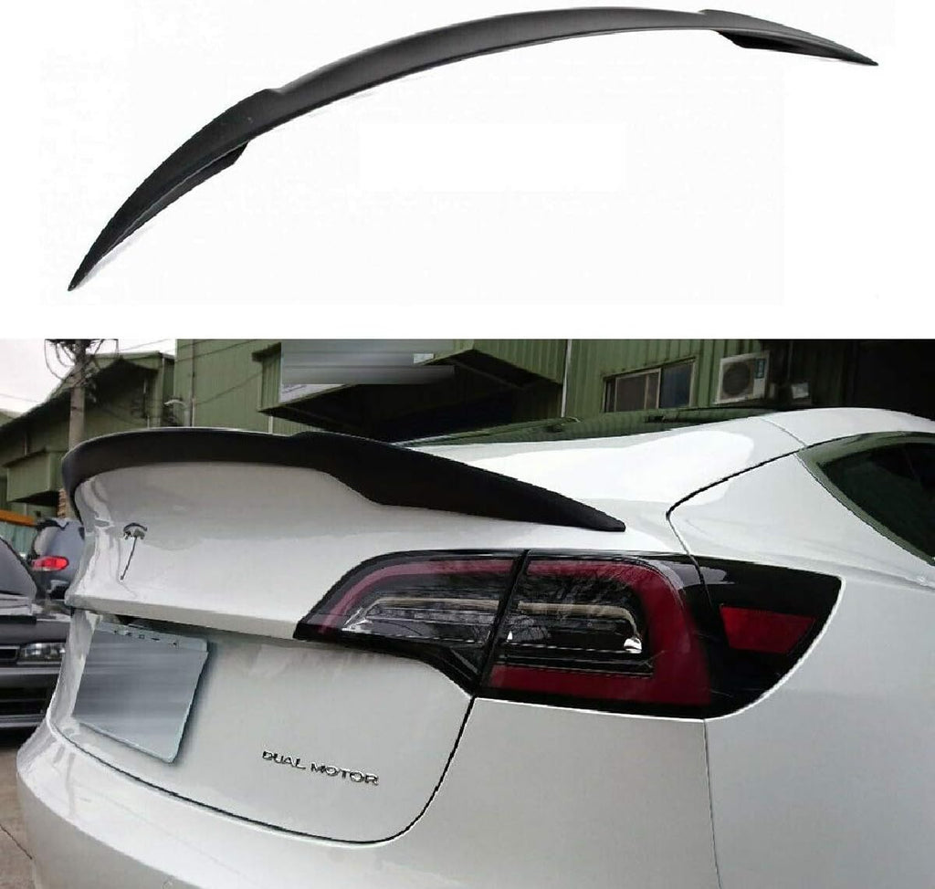 Glossy Black Rear Trunk Lid Spoiler Wing J1078