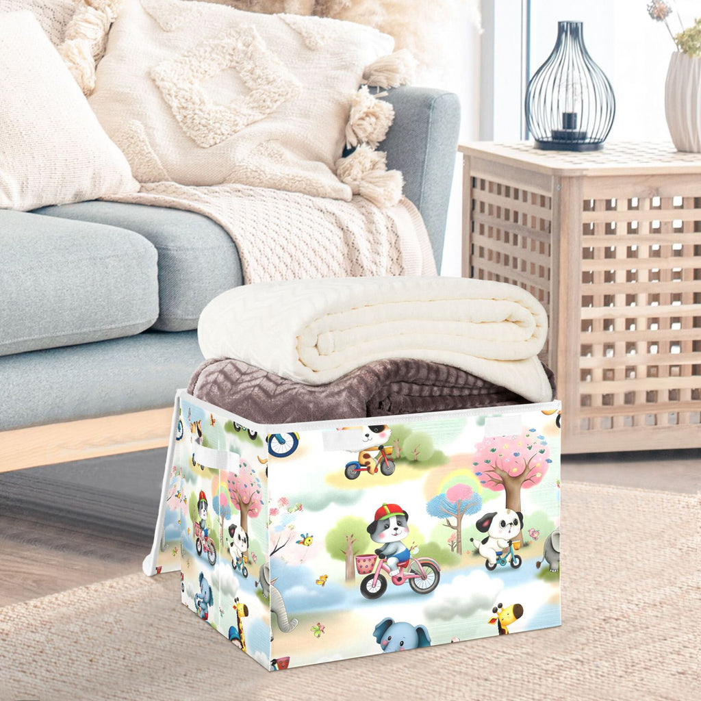 Foldable Storage Baskets with Lids W222