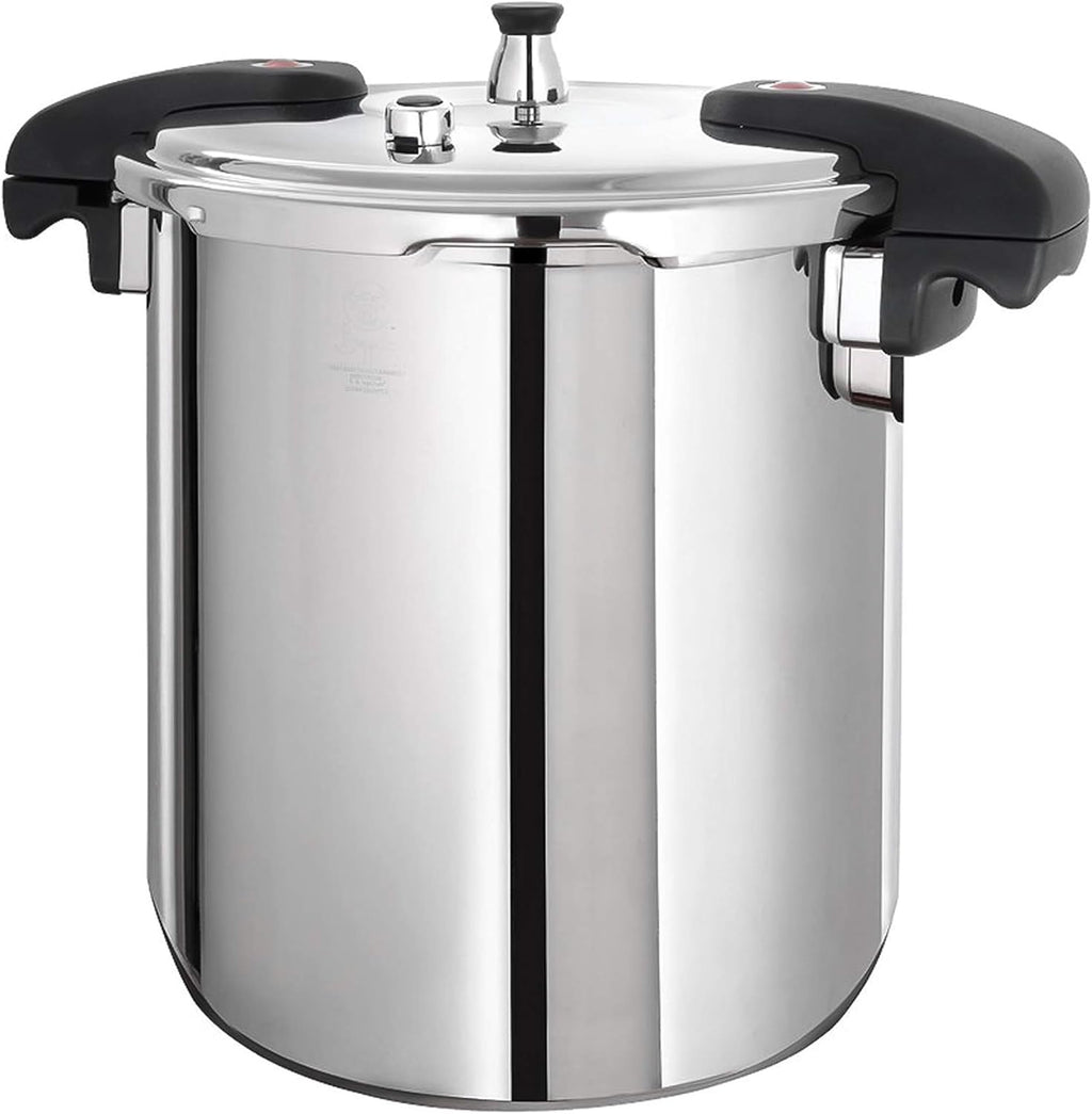 37-Quart Stainless Steel Pressure Cooker with Steam Rack Y907186
