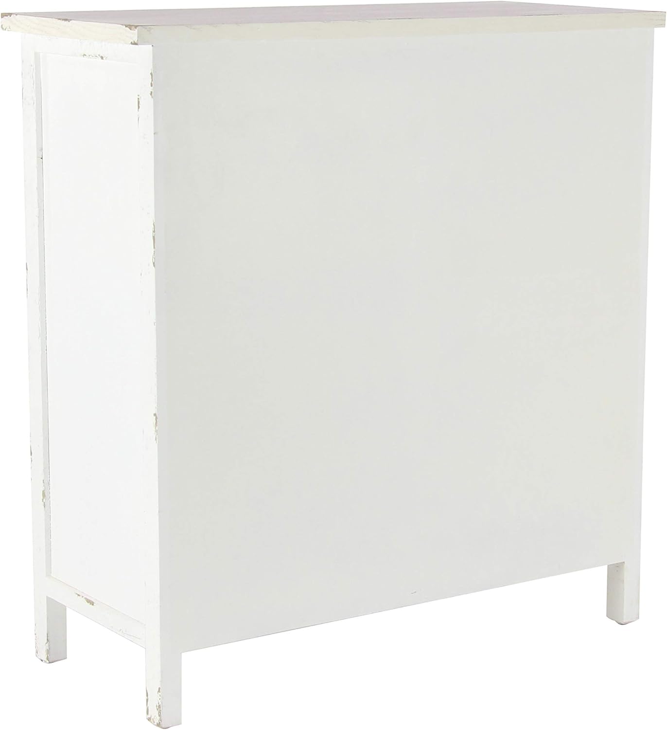 White Chinese Fir Wood Chest Storage Drawers, 33 L x 15 W x 31 H Q354