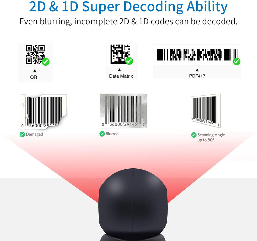 Desktop Barcode Scanner with USB Z43981