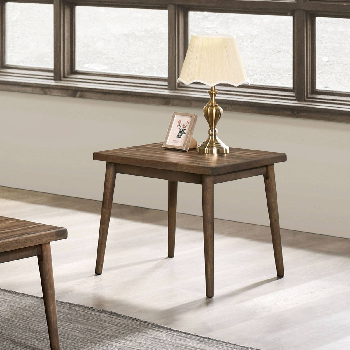 Solid Wood End Table Walnut R862808