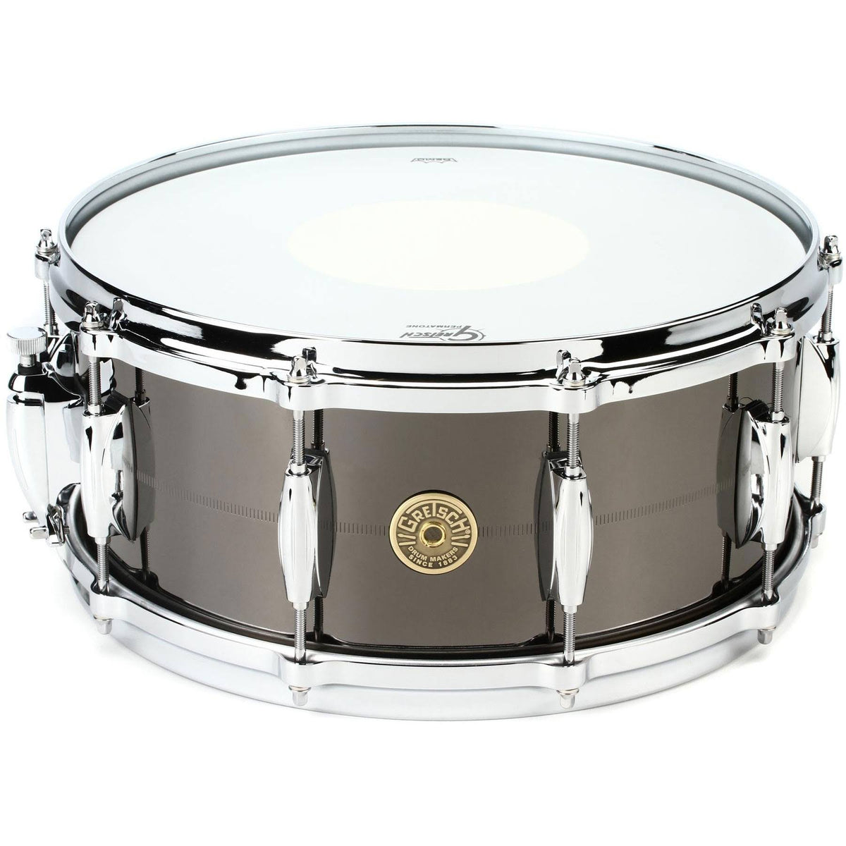 6x22 x 14x22 Black Nickel Over Brass Snare Drum K230