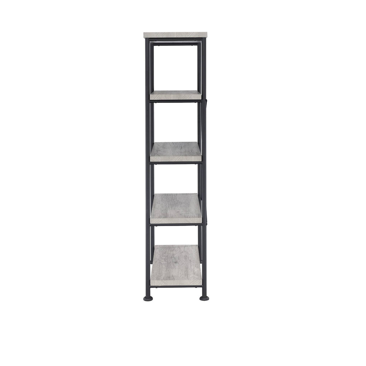 Grey Driftwood 4-Shelf Bookcase D177