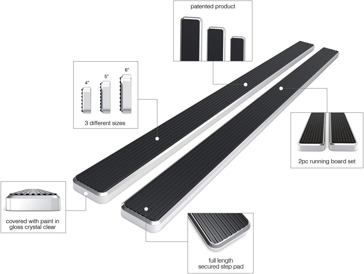 6in Running Boards for Crew Cab I440347
