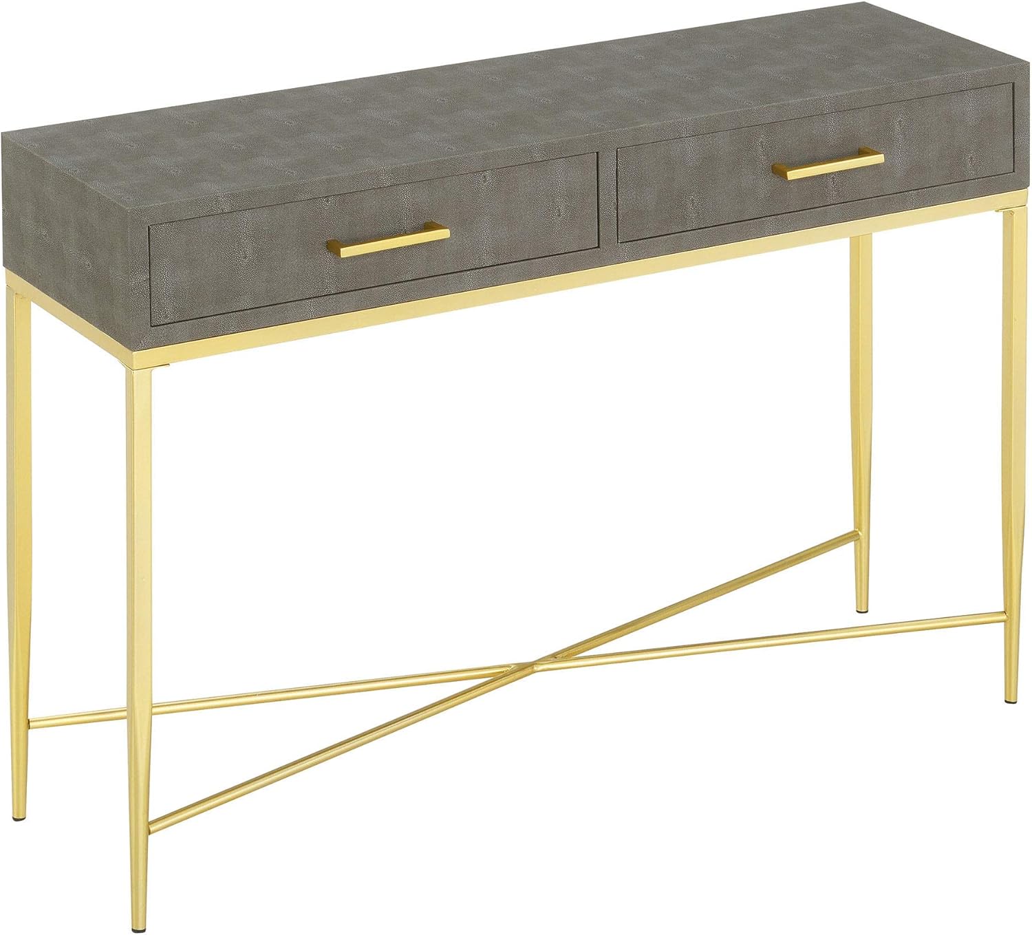 White Scallop Console Table L9936