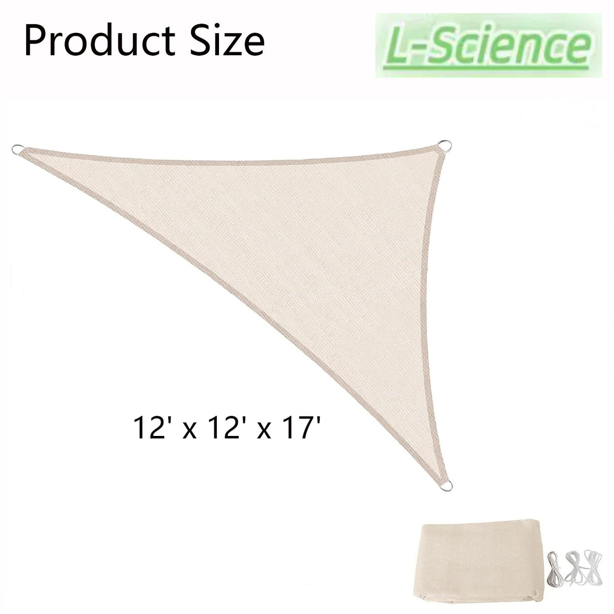 Sun Shade Sail Right Triangle UV Block Patio Canopy L9780