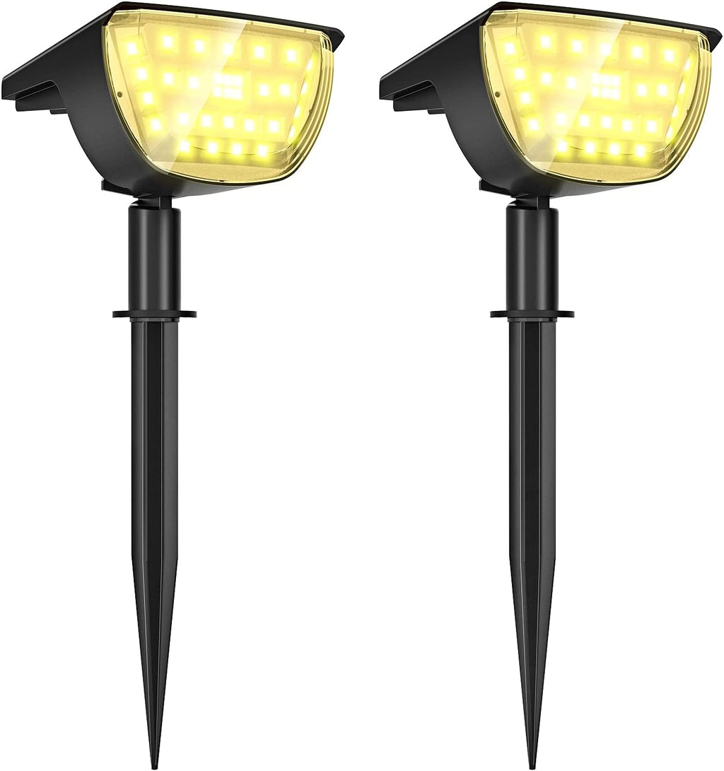 4 Pack Cold White Solar Powered LED Landscape Spot Lights K6413