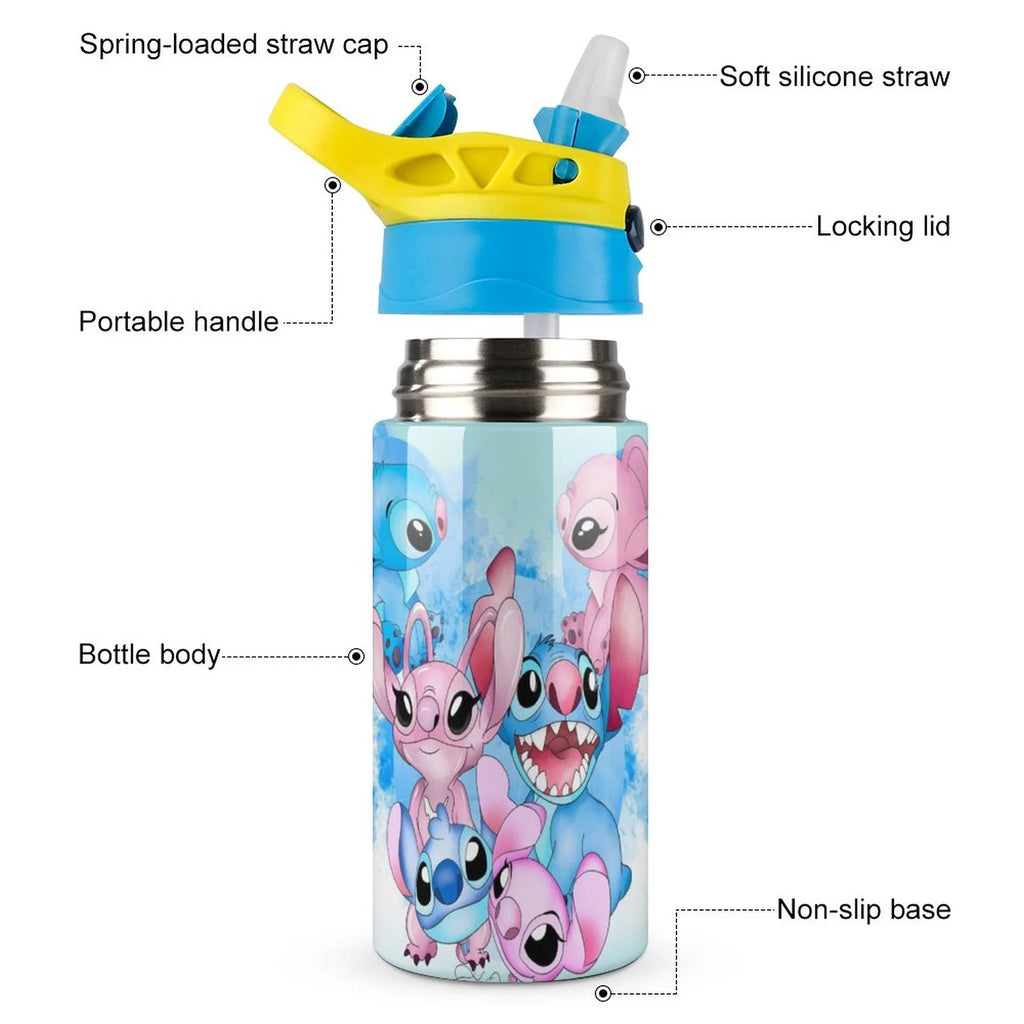 Stainless Steel Vacuum Insulated Water Bottle With Straw H765
