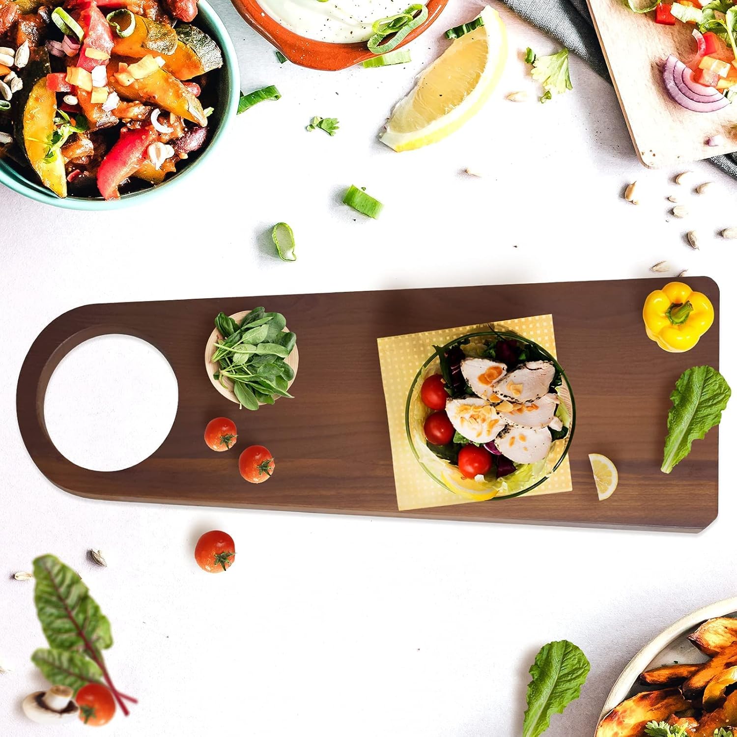 Carbonized Beech Wood Cutting Board 24.5X8.85 U2623