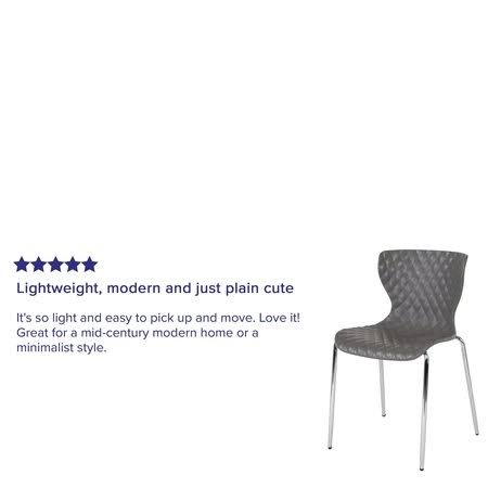 Gray Plastic Stack Chair Y94362