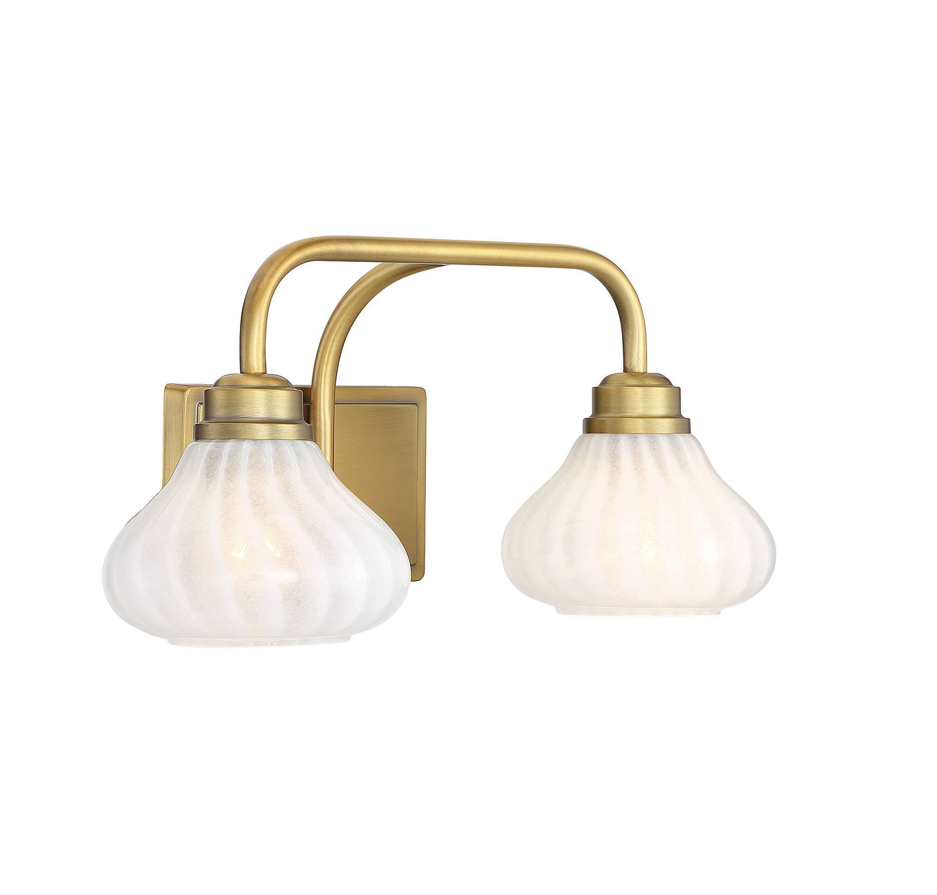 2 Light Warm Brass Bath P80966