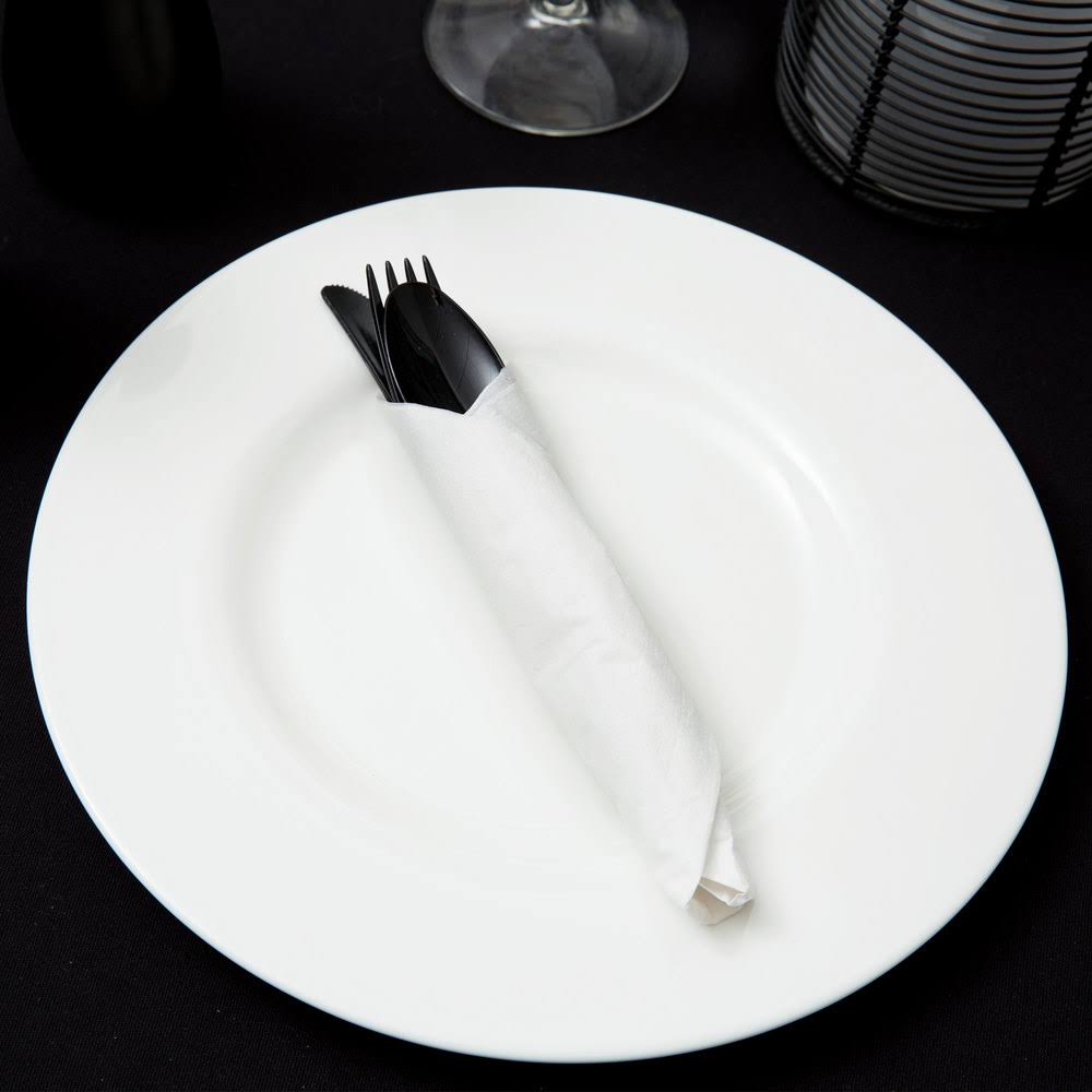 12x22 x 12x22 1/4 Fold White Premium Luncheon Napkin - 6000/Case C3175
