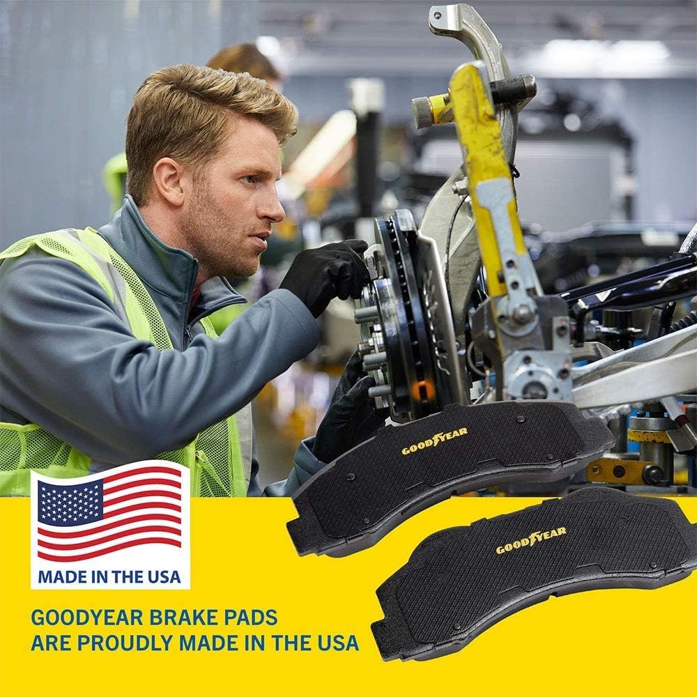 Carbon Ceramic Rear Disc Brake Pads Set for Ram ProMaster 1500, 2500, and 3500 2014-19 D758521