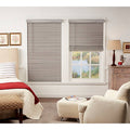 Grey Cordless Faux Wood Blind H137