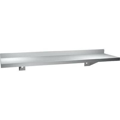Commercial Shelf with Backsplash, Stainless Steel V902012