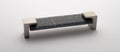 Slate Gray/Satin Nickel Rectangular Drawer Pulls U8257
