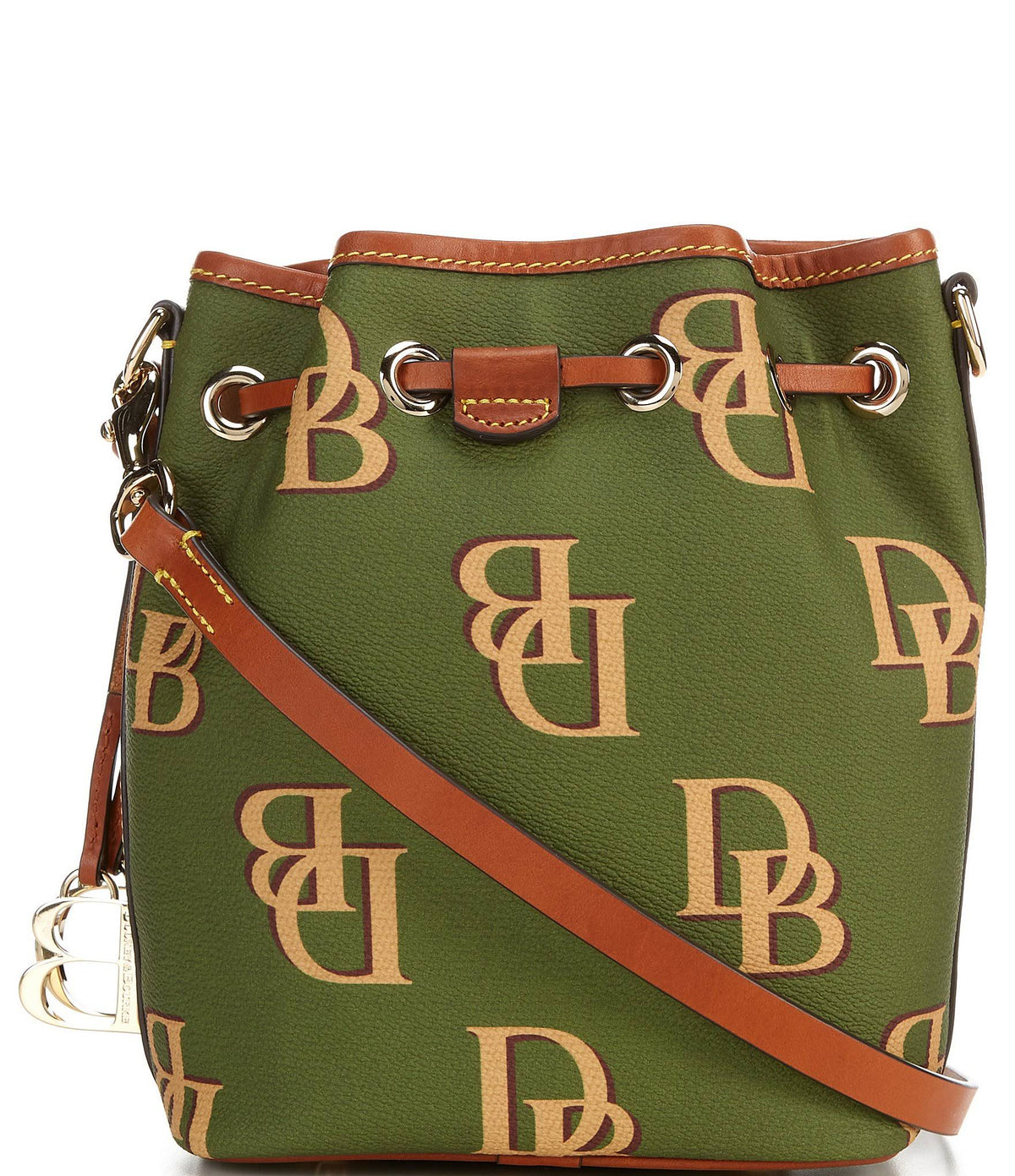 Saddle Coated Cotton Drawstring Bag L230