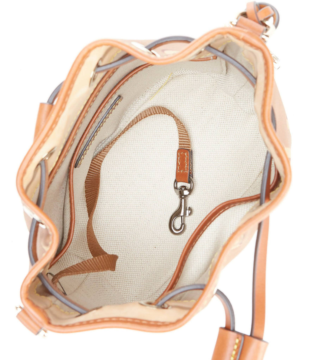 Saddle Coated Cotton Drawstring Bag L230