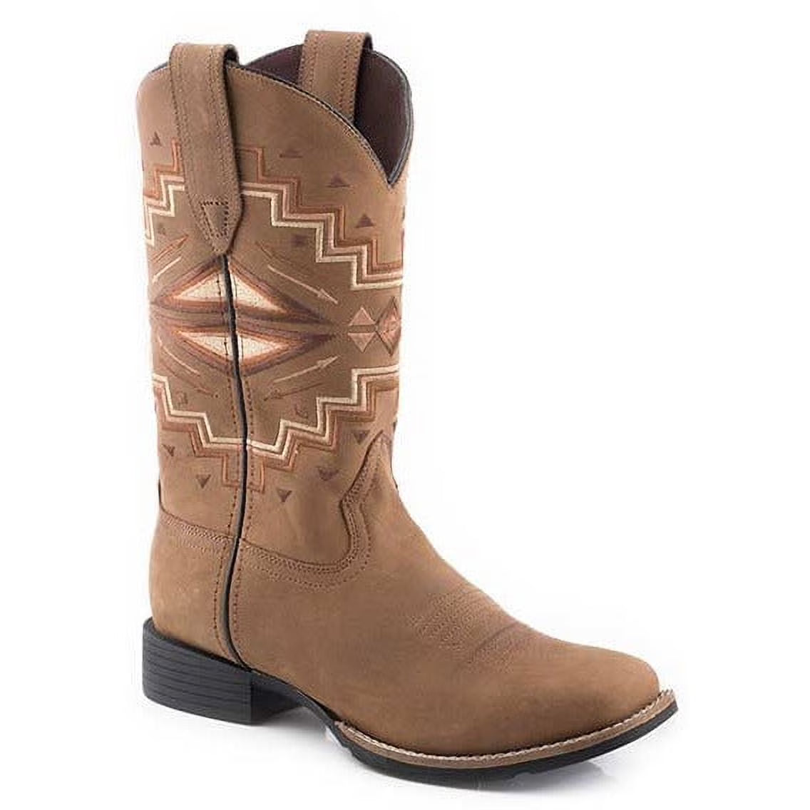 Tan Leather Aztec Boots E564725