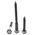 5/16x22-9 x 2 1/2x22 Hex Lag Screw Low Carbon Steel Plain Finish H524