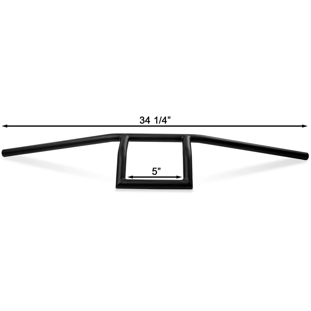 1" Black Motorcycle Handlebar B514