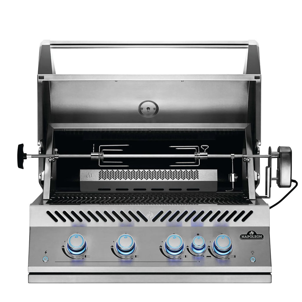 32-Inch Propane Gas Grill with Infrared Rear Burner and Rotisserie Kit R697438