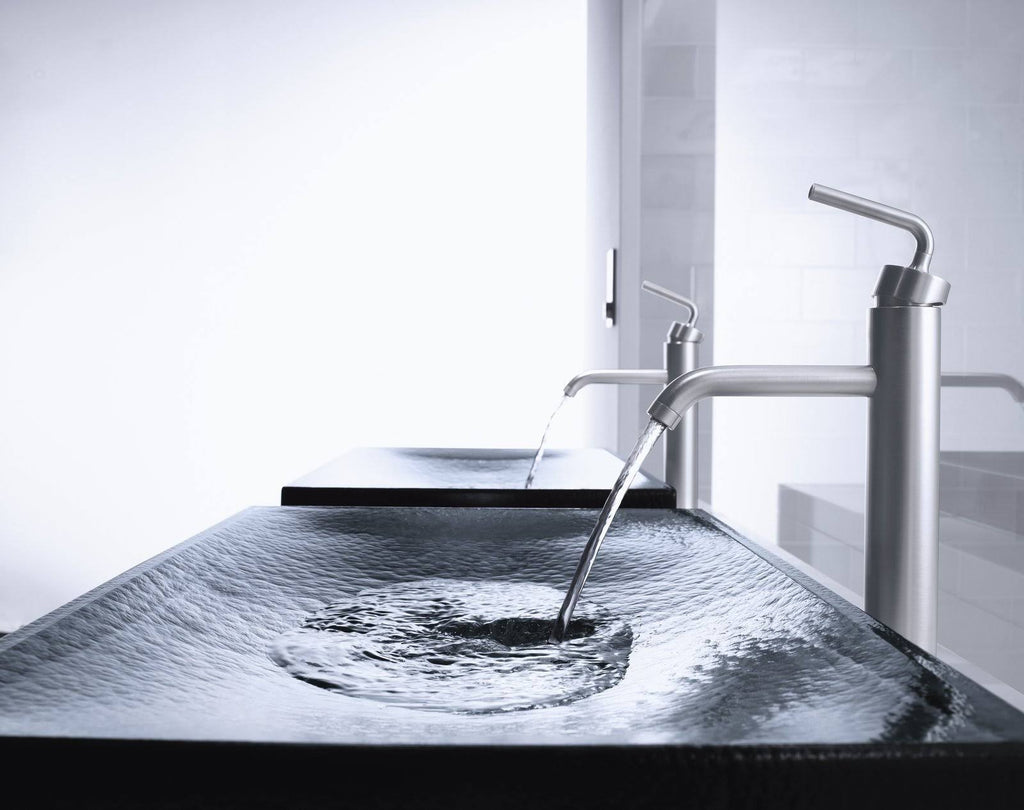 Brushed Nickel Single Hole Bathroom Faucet S9139