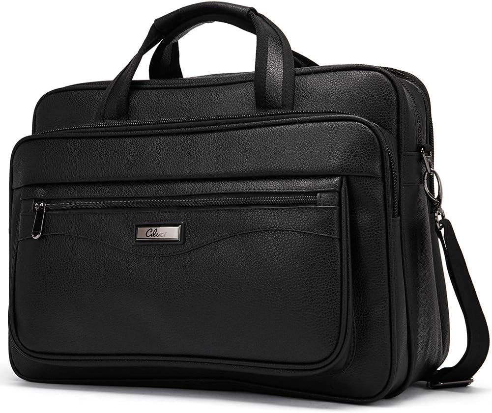 Brown Leather Laptop Briefcase L174