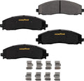 Carbon Ceramic Rear Disc Brake Pads Set for Ram ProMaster 1500, 2500, and 3500 2014-19 D758521