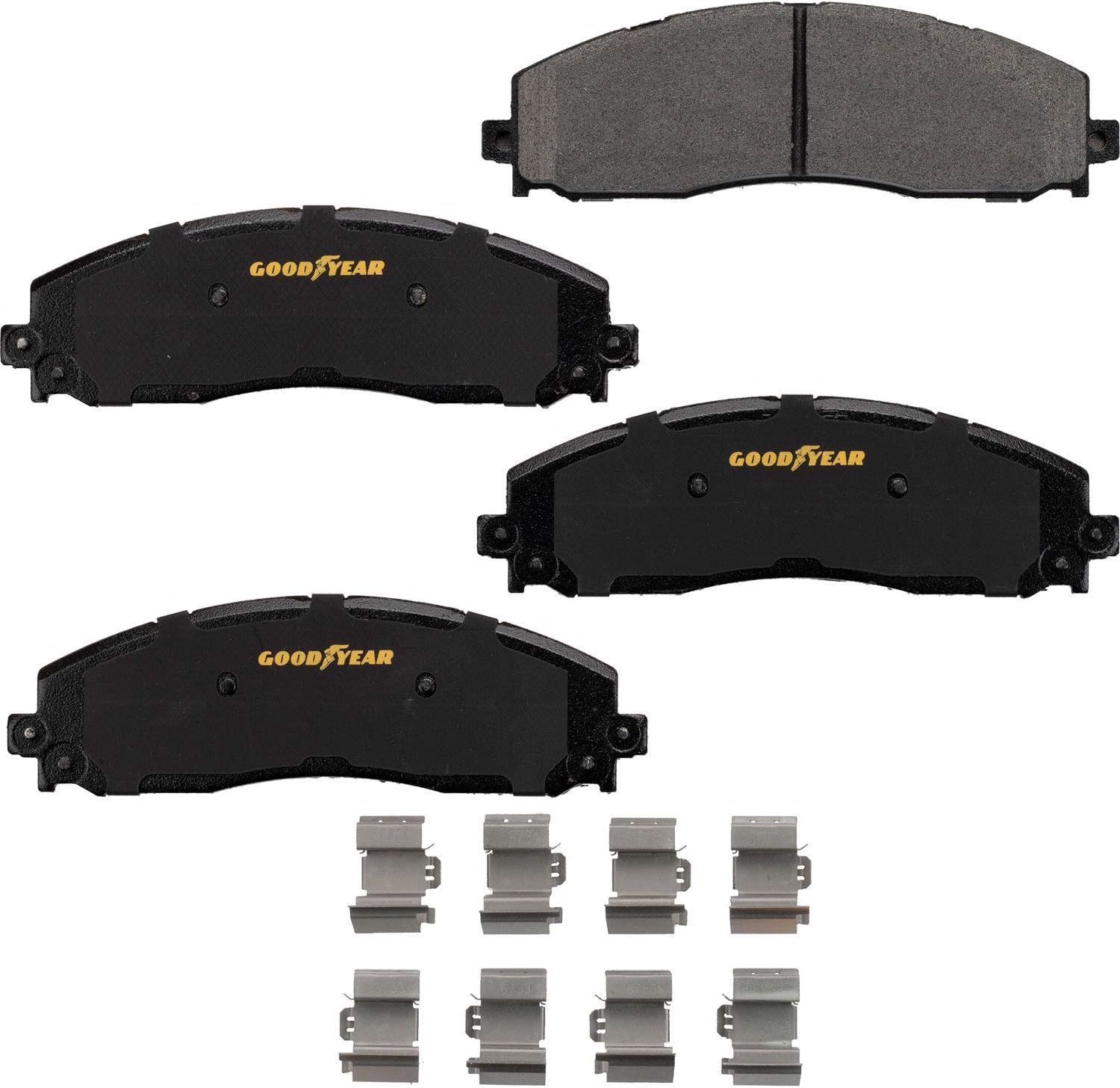 Carbon Ceramic Rear Disc Brake Pads Set for Ram ProMaster 1500, 2500, and 3500 2014-19 D758521