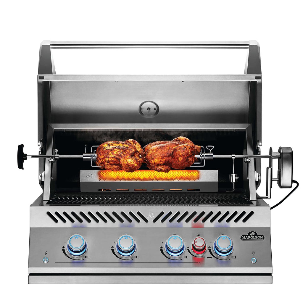 32-Inch Propane Gas Grill with Infrared Rear Burner and Rotisserie Kit R697438