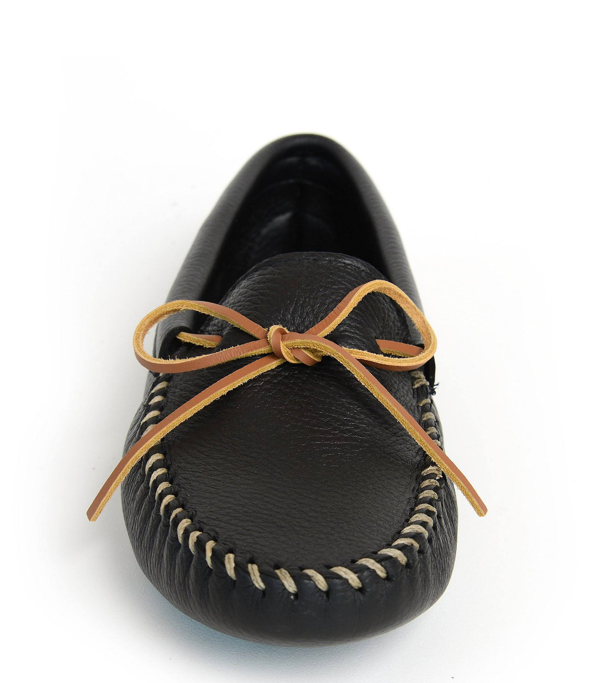 Black Double Deerskin Softsole Men&s Shoes L1830