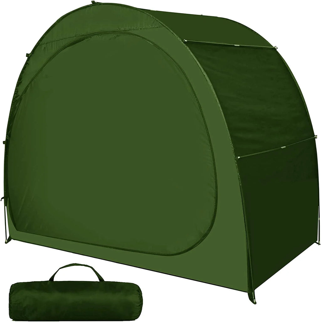 Semicircle Green Waterproof Bike Storage Cover J810662