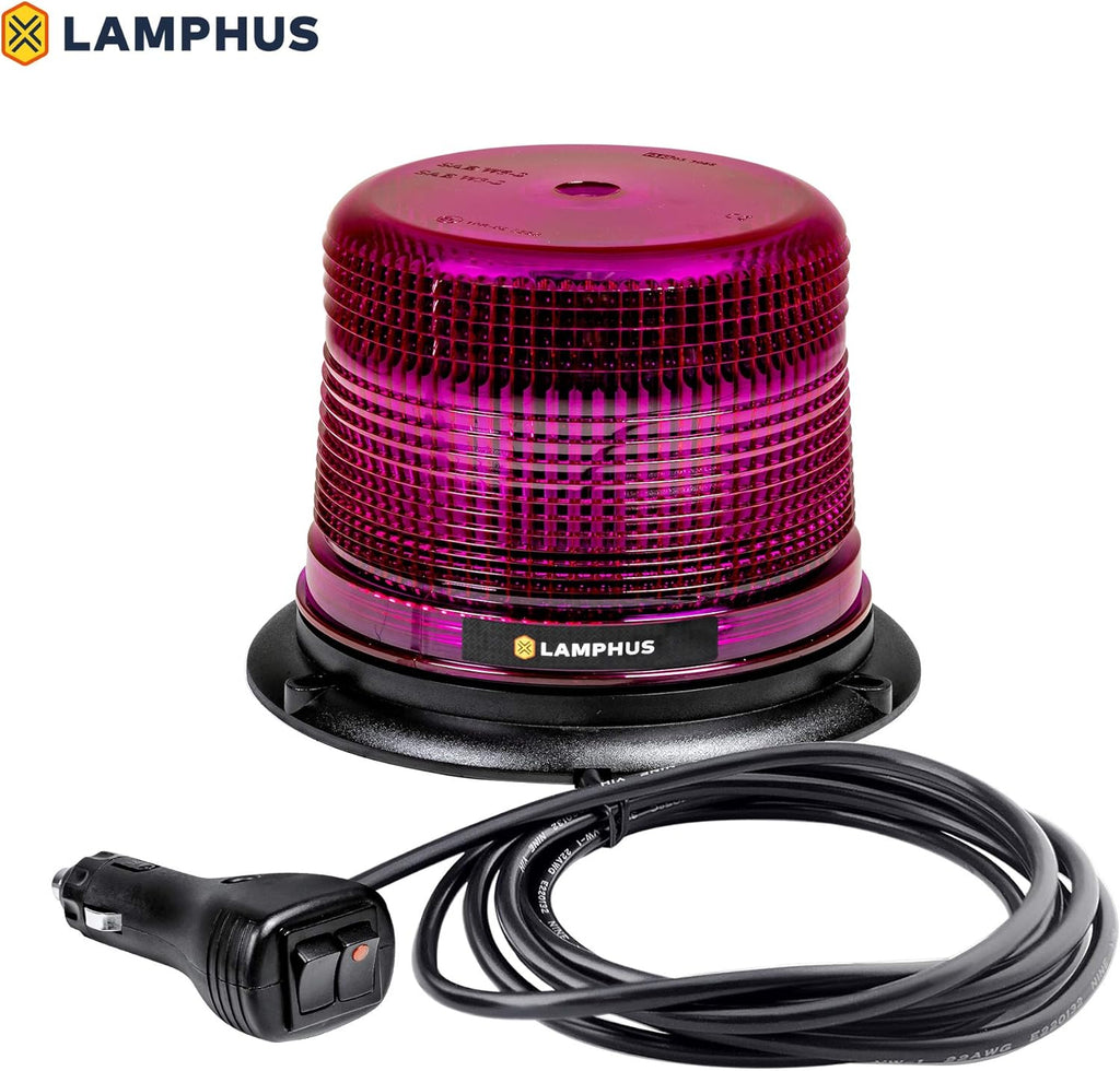 5" 12W Amber LED Flashing Beacon Light, SAE Class 1, Pack of 2 V934274