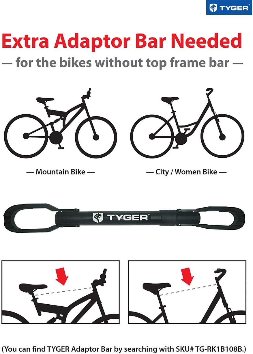 Deluxe 4-Bike Carrier Rack with Hitch Pin Lock & Cable Lock G7423