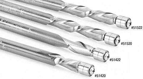 Solid Carbide Aluminum Cutting Flush Trim Spiral Up-Cut 1/4 Dia x 1/2 C459670