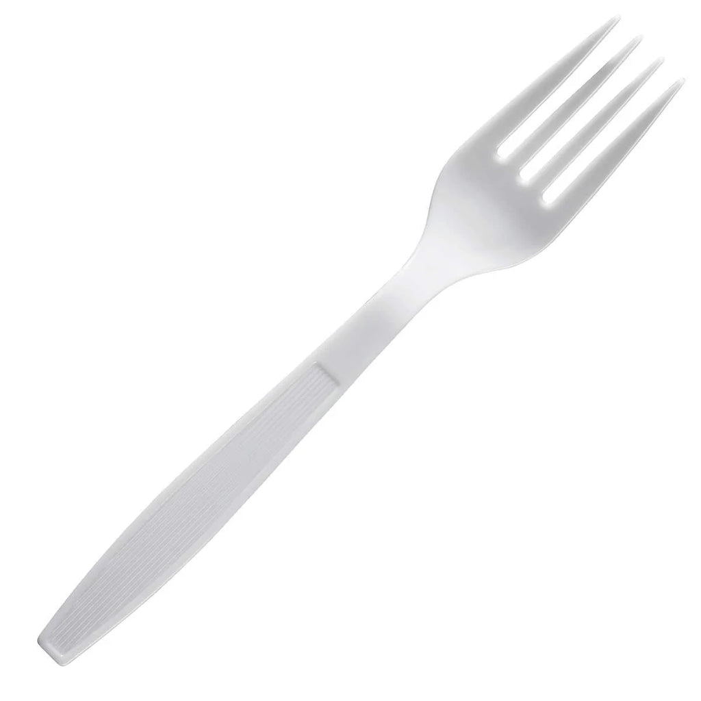 White Plastic Forks, 500 Count (2 Pack) D283
