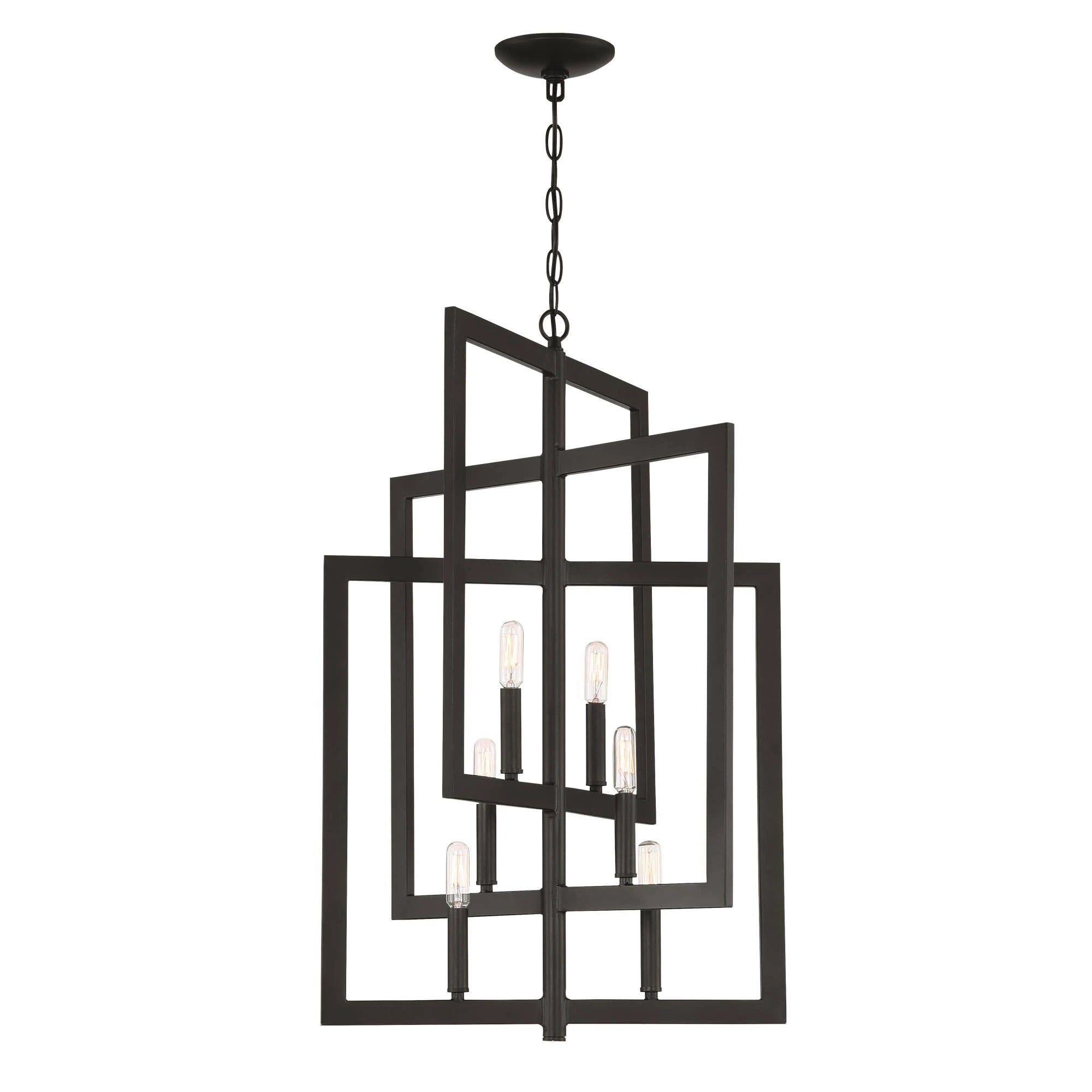 6 Light Espresso Foyer T3825